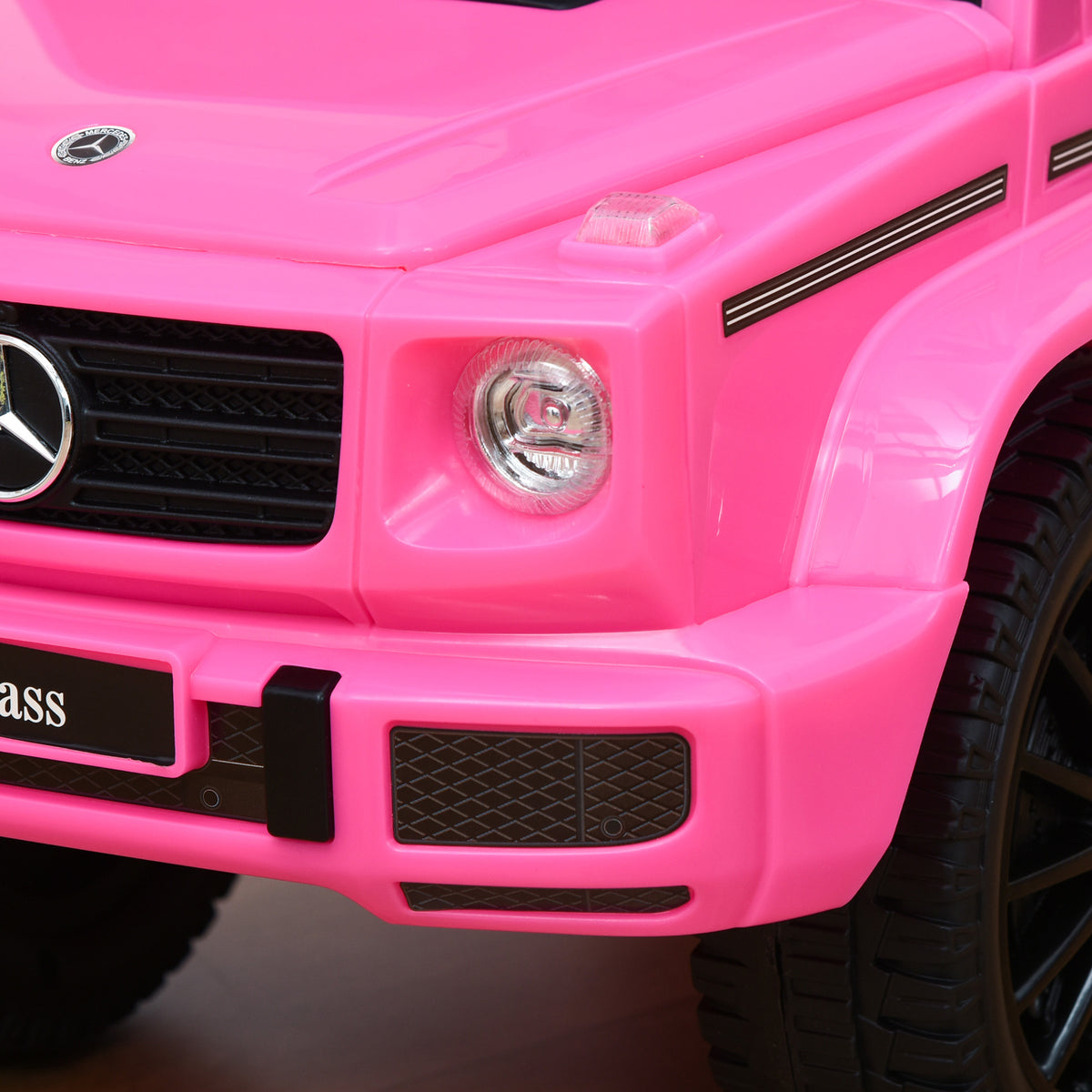 Camion porteur Enfants véhicule à pousser licence Mercedes Benz 12-36 Mois Coffre klaxon phares Rose