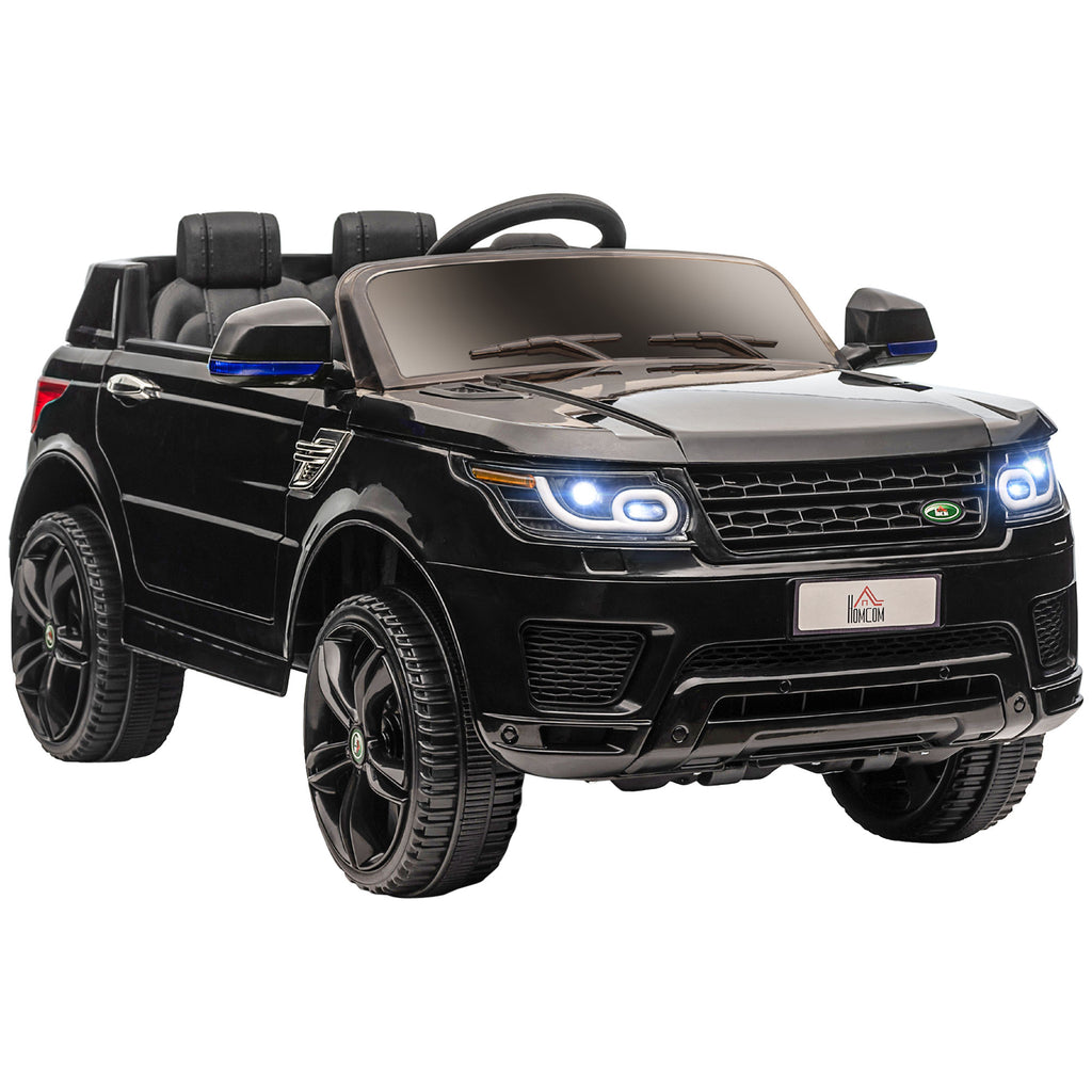 Voiture électrique enfants véhicule électrique 12 V double moteurs 3 à 5 km/h 110 x 68 x 52 cm noir