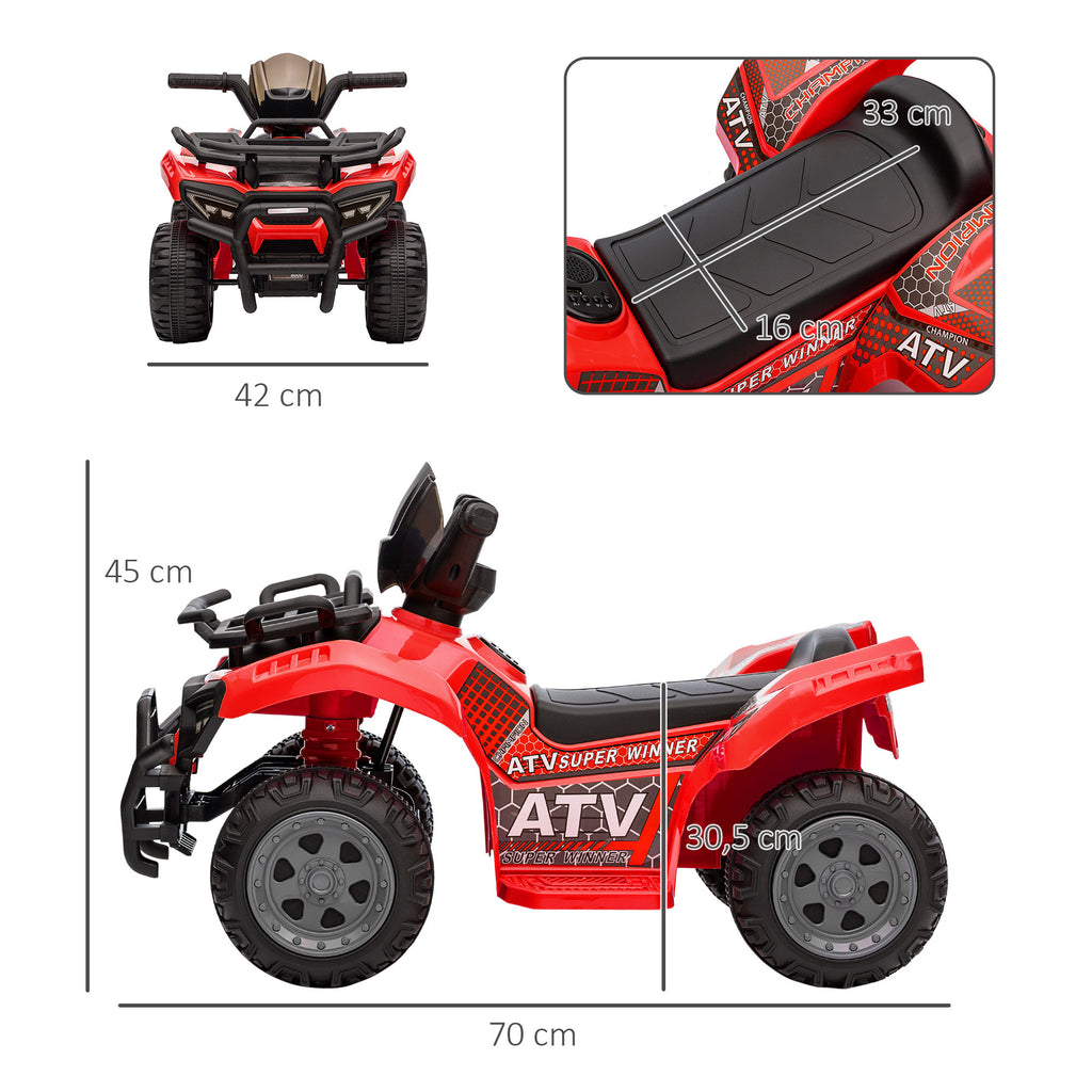 Quad Électrique 6V Rouge