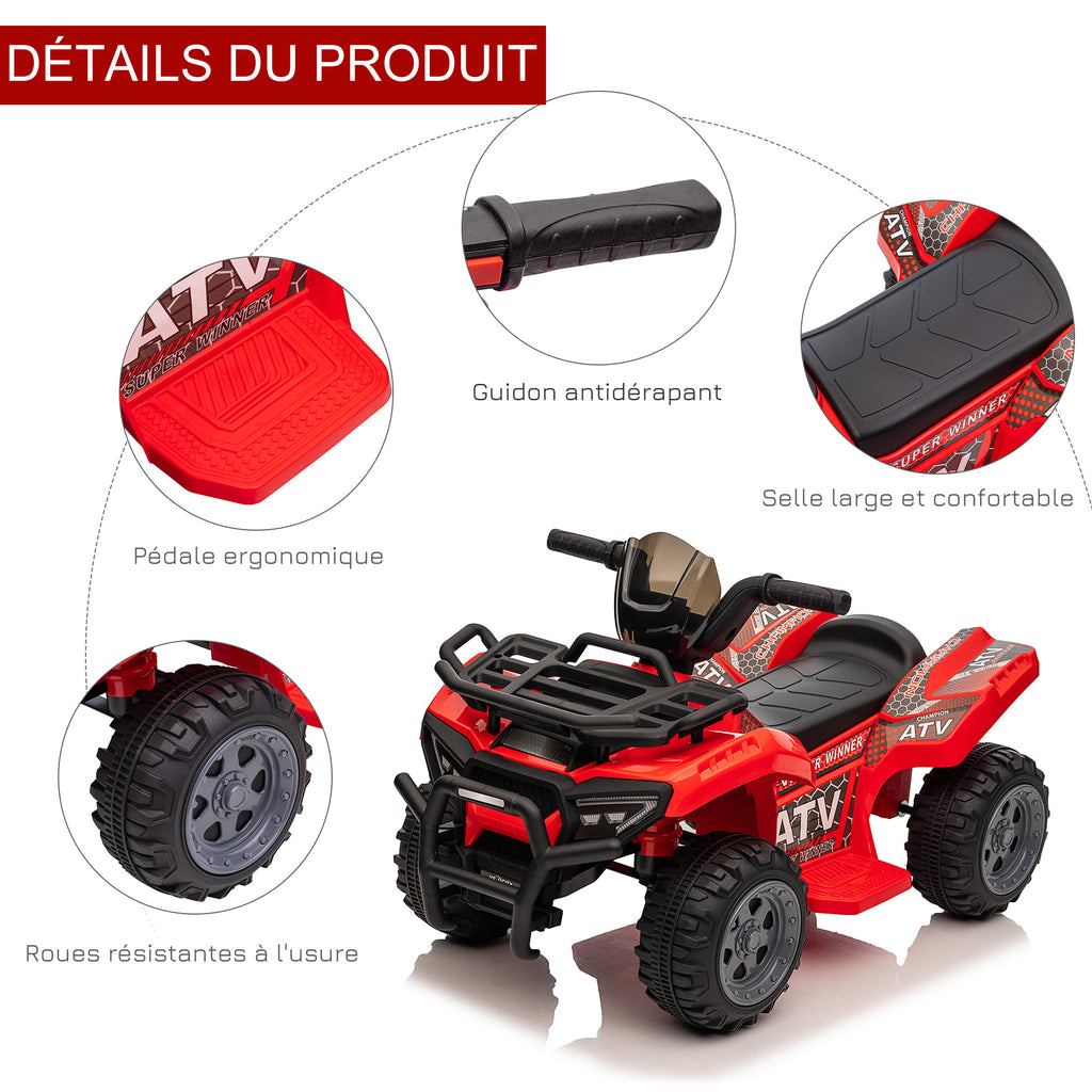 Quad Électrique 6V Rouge