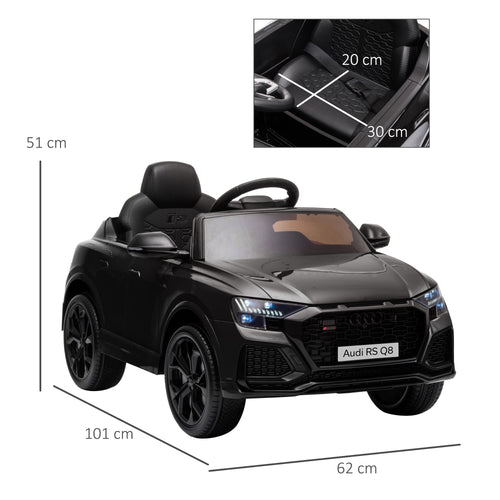 Audi RS Q8 Électrique 6V Noire