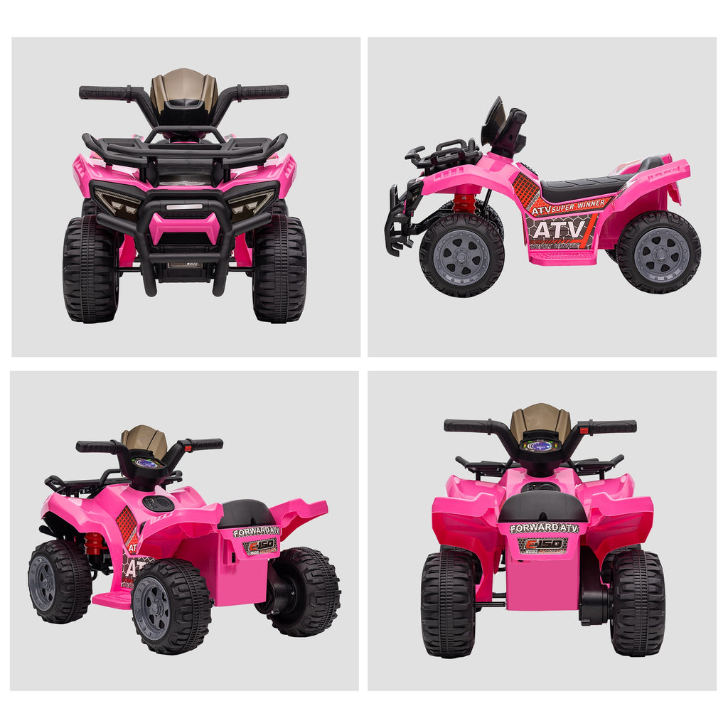 Quad buggy voiture électrique enfant quad électrique 18-36 mois 6 V 2 Km/h max. rose