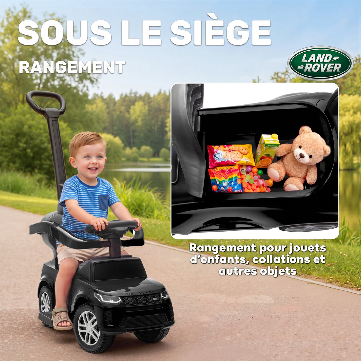 Porteur Land Rover Discovery Noir